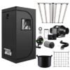 Growbox Komplettset 120x120x200 – 640W LED Bar Starter Edition