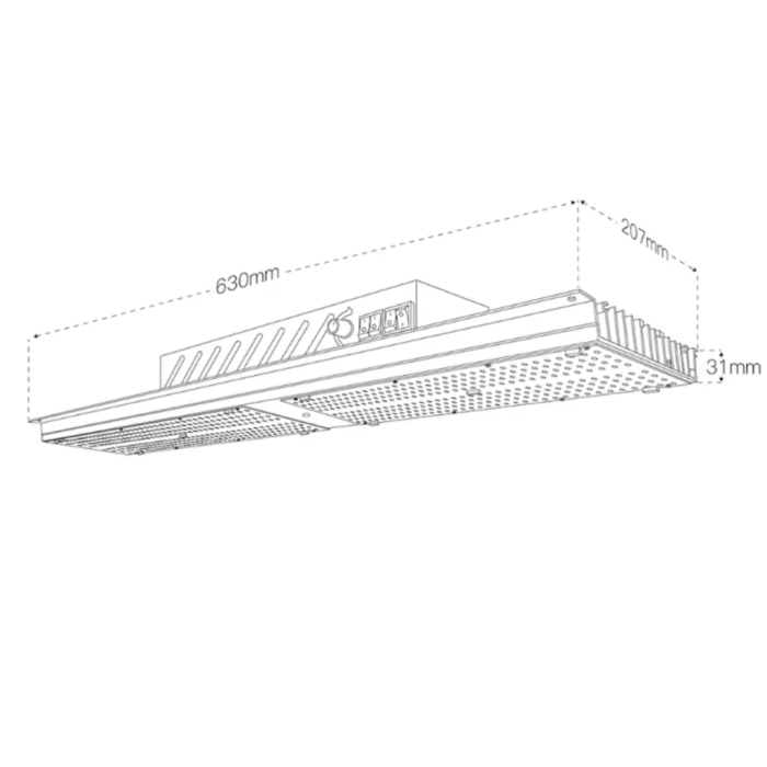 240W LED Growlampe – Vollspektrum & dimmbar