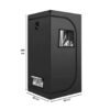 Growbox 60×60×140 cm – kompakt & lichtdicht