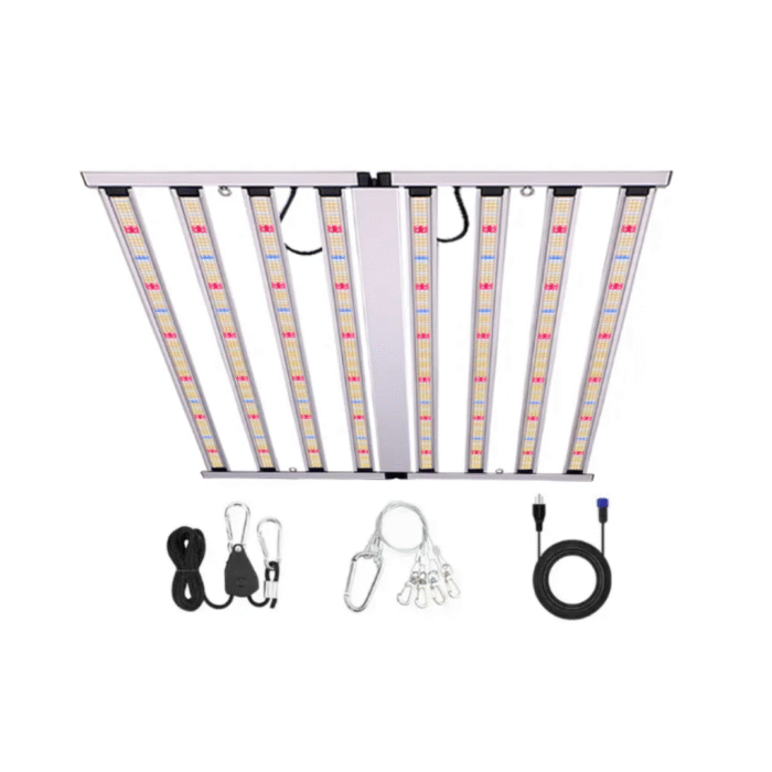 Growbox Komplettset 120x120x200 – 640W LED Bar Starter Edition
