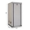 80x80x180 Growbox Komplettset 80x80x180 – 240W LED White Pro Edition