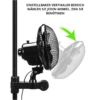 Clip-Ventilator 20 W – 15 cm Oszillationsventilator