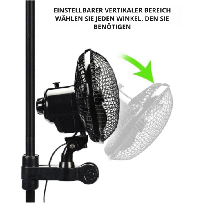 Clip-Ventilator 20 W – 15 cm Oszillationsventilator