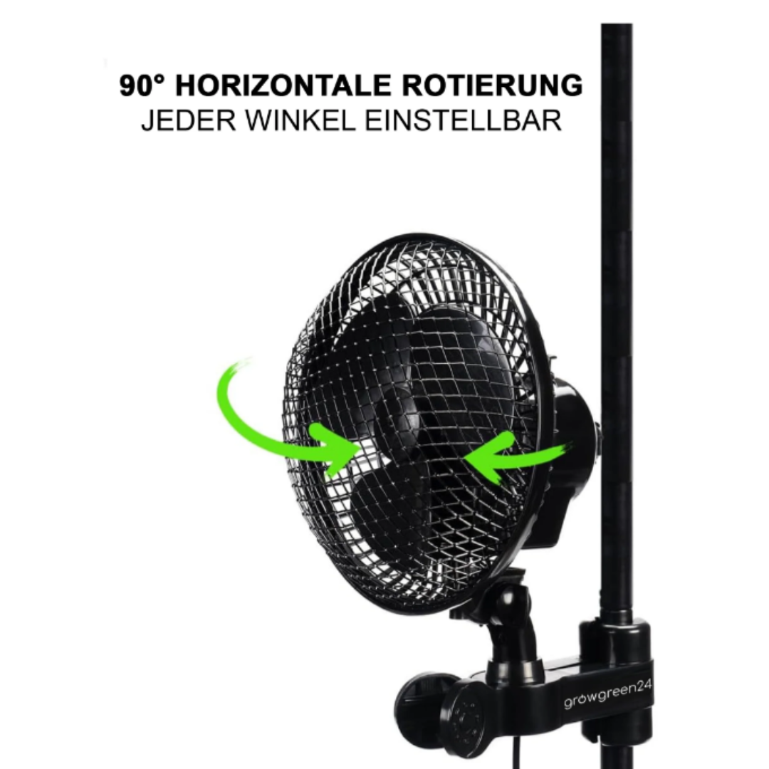 Clip-Ventilator 20 W – 15 cm Oszillationsventilator