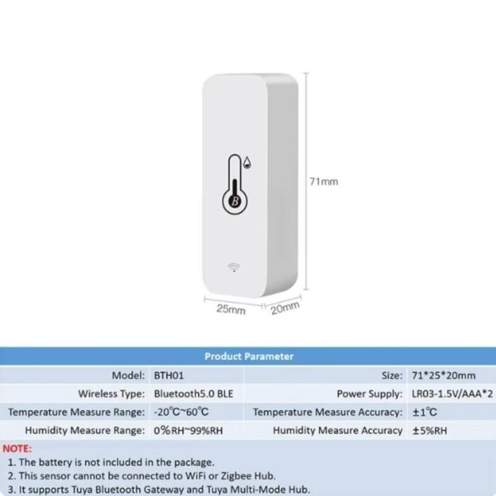 38 Mini Bluetooth Feuchtigkeitssensor – 2er Pack