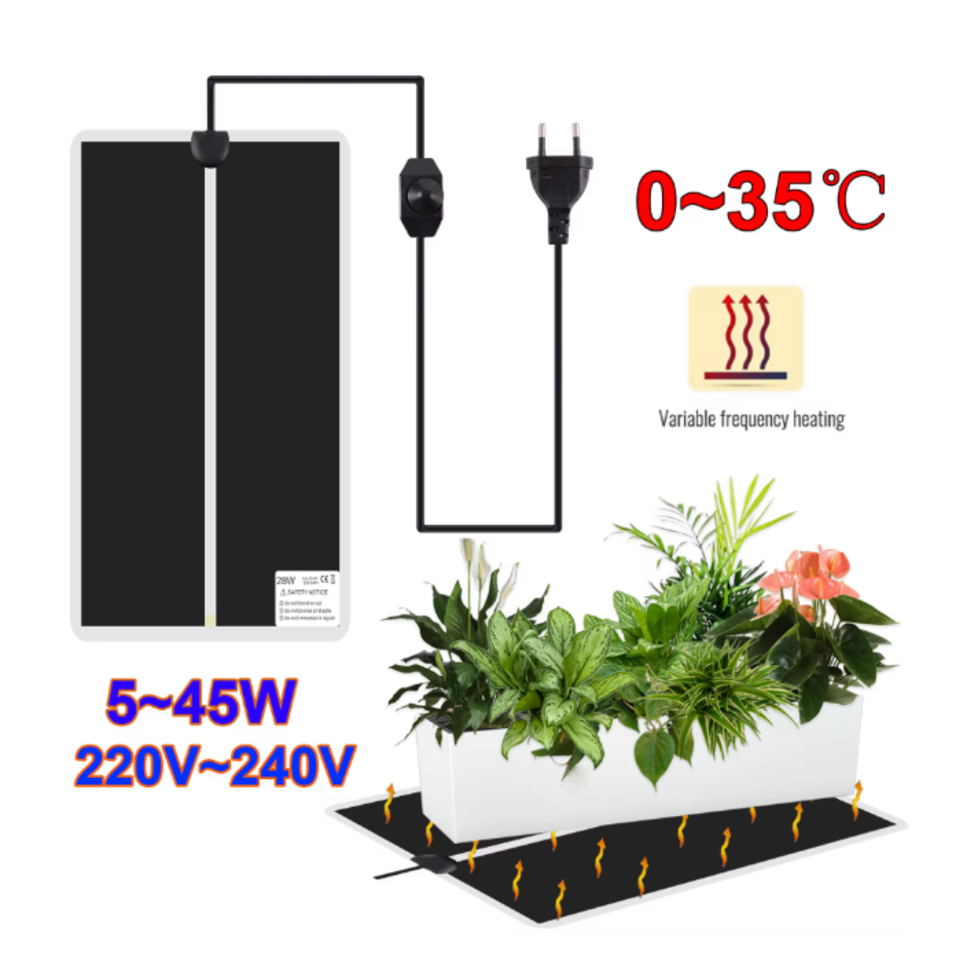 4 Sämling-Wärmematte 5–45W | Heizmatte zur Pflanzenkeimung & Anzucht