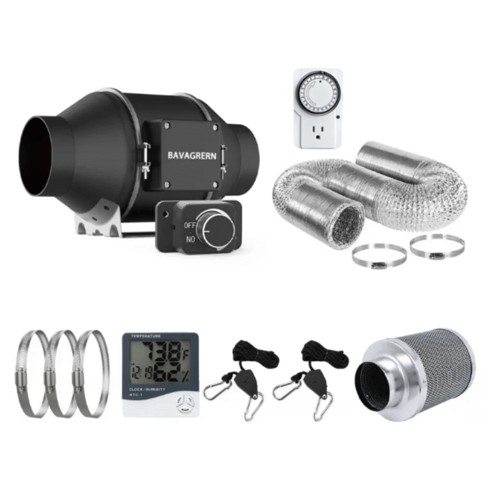 Growbox Komplettset 60x120x180 – 240W PRO LED Pro Edition