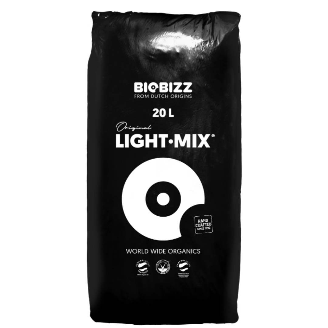 BioBizz Light-Mix 20 L – Leicht gedüngtes Substrat für kontrolliertes Wachstum