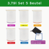 Bubble Bags 5er Filterbeutel-Set – Ice-Water-Extraction Bags | 3,79 L Bubble Bag Set