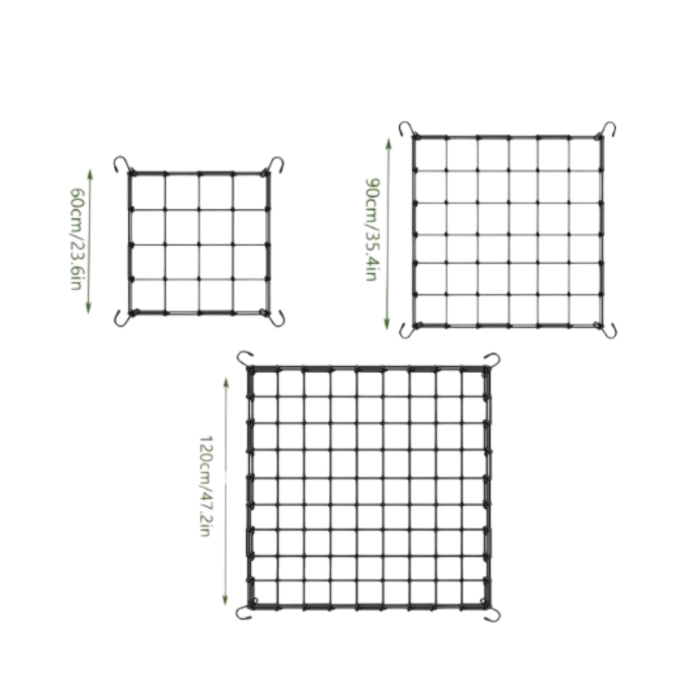 Elastisches SCROG Grow Netz – Pflanzenstütznetz für Indoor-Grow & Training