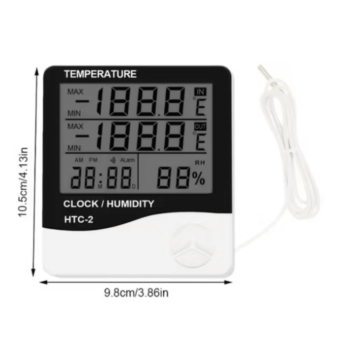Hydrometer Digitales Thermometer Hygrometer mit Außensensor