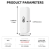 Tuya Zigbee 3.0 Smart CO2 & Luftqualitätssensor – Temperatur, Feuchtigkeit