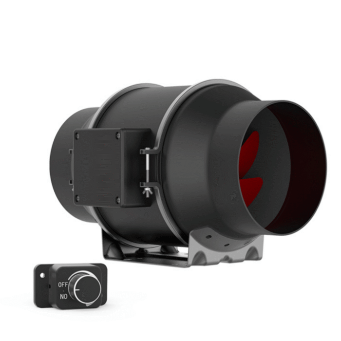 Inline-Lüfter & Aktivkohlefilter 150 mm