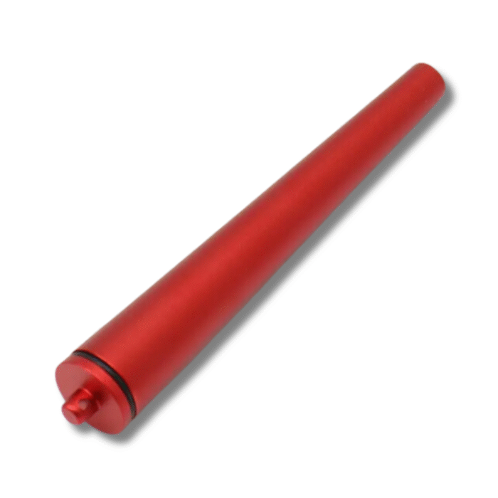 JeffreyBox Rot Premium Aluminium-Aufbewahrungsröhre – Geruchsarm