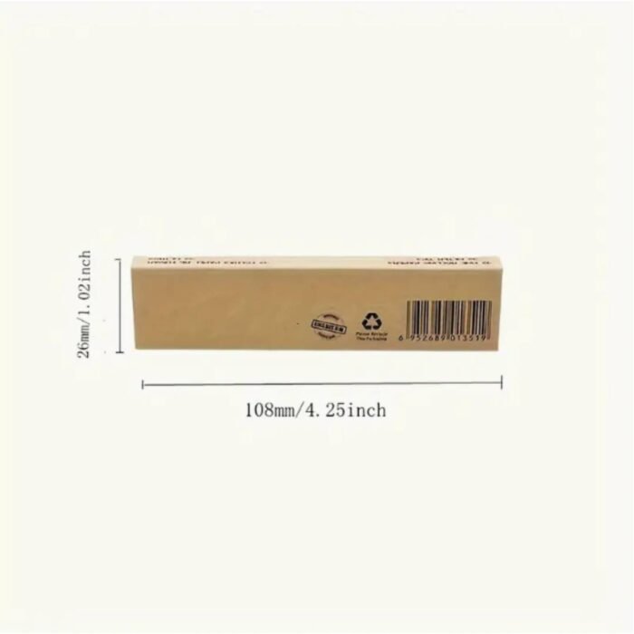Moon King Size Slim + Tips – Unbleached Rolling Papers (32 Blatt)