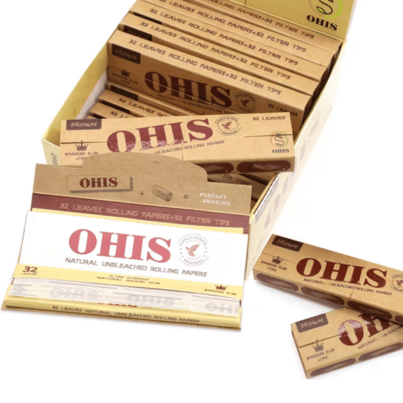 OHIS Braun OHIS Natural Super Slim Rolling Papers – Unbleached Brown | 32 Blatt