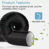 Alu/PVC Lüftungsschlauch 20 cm Ø – 2,5 m flexibel