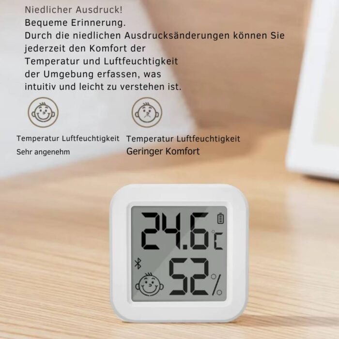 Smart LCD Digital Thermometer Hygrometer (4) Tuya Bluetooth LCD Thermometer & Feuchtigkeitssensor