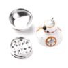 Kräutermühle Ball Herb – 3-teiliger Aluminium-Grinder in Kugelform
