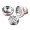 Kräutermühle Ball Herb – 3-teiliger Aluminium-Grinder in Kugelform
