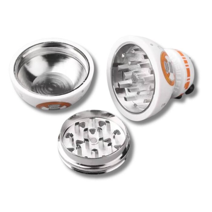 Kräutermühle Ball Herb – 3-teiliger Aluminium-Grinder in Kugelform