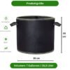 Vlies-Growpot 26,5 L – Stofftopf für Wurzelbelüftung & kräftiges Wachstum