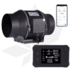 WiFi Inline-Duct-Lüfter & Aktivkohlefilter 150mm Growbox Komplettset 80x80x180 – 240W LED White Pro Edition